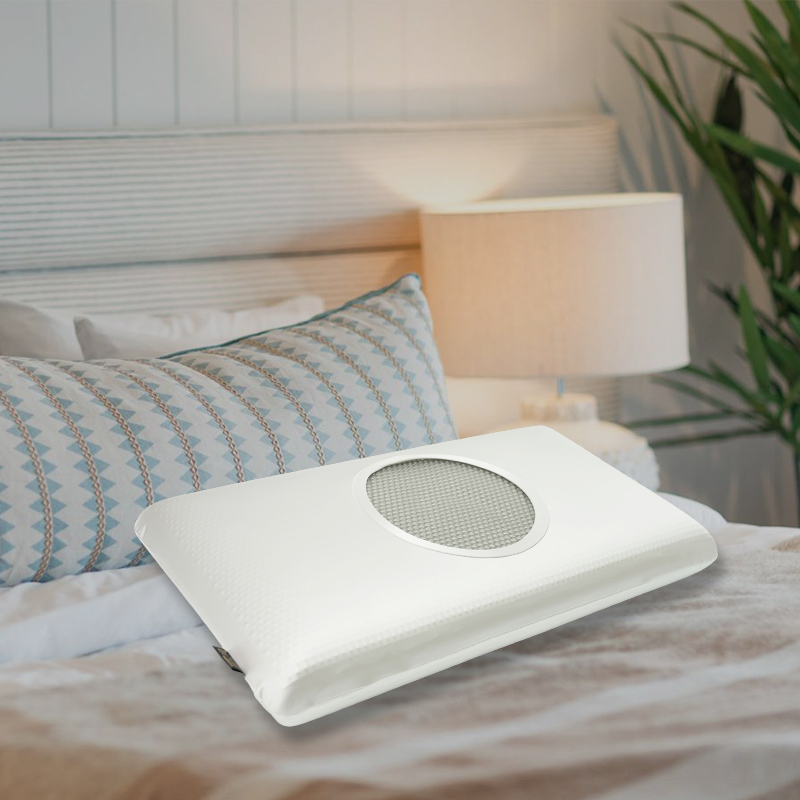 Almohada de gel de granada roja, dorada y negra modelo 3d 