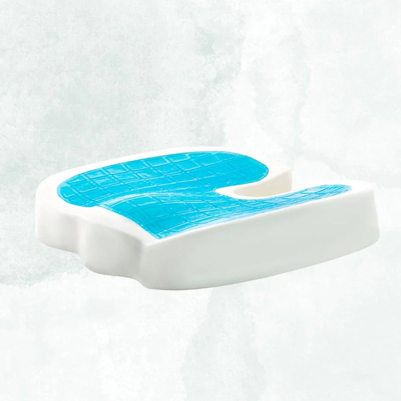 Cojín de asiento de gel de espuma viscoelástica de rebote lento en forma de U