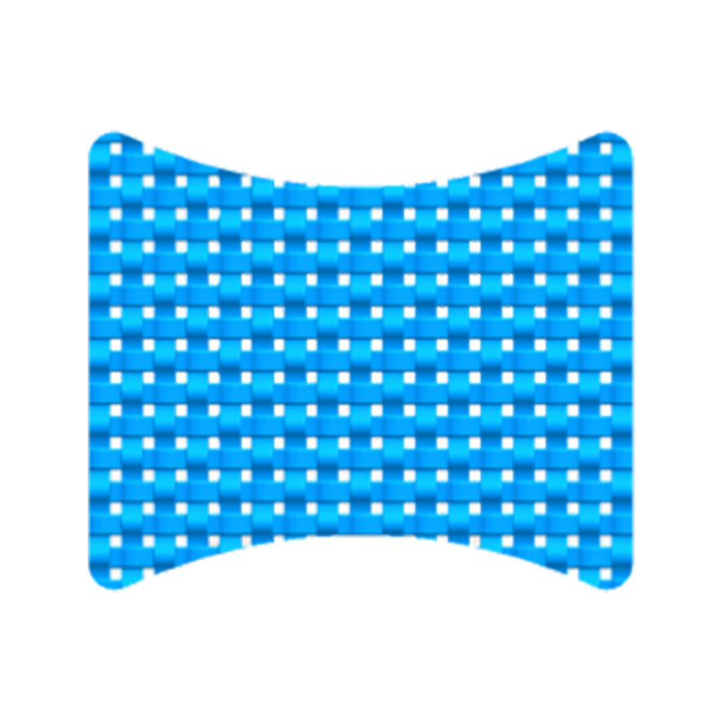 Hoja de gel de soporte lumbar de soporte dinámico de doble curvatura