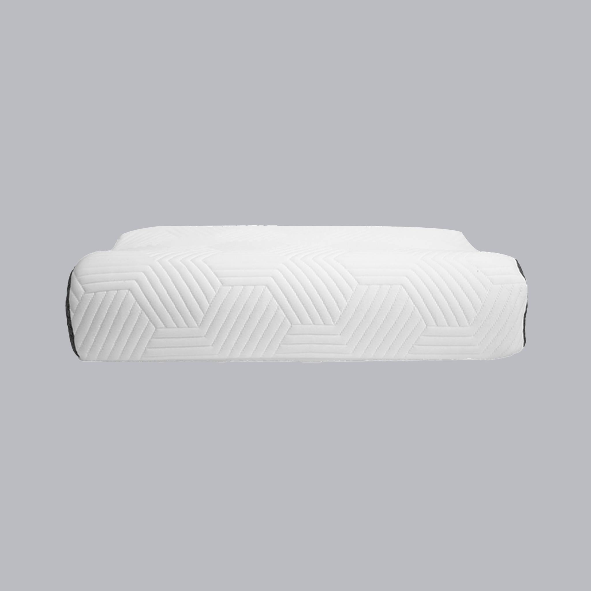 Almohada rectangular para el cuello con borde curvo