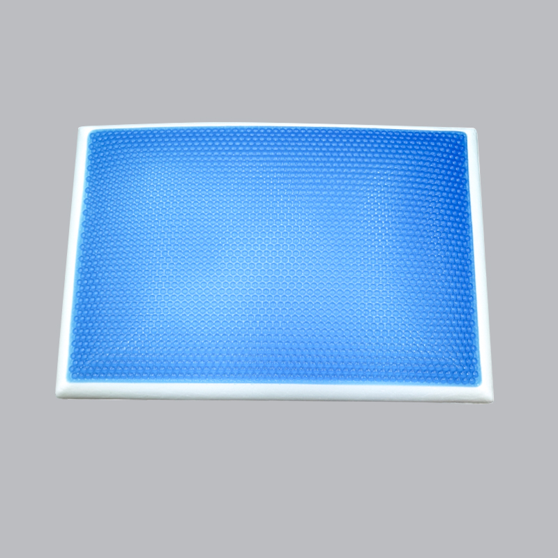 Almohada de gel de rebote lento con lunares azules