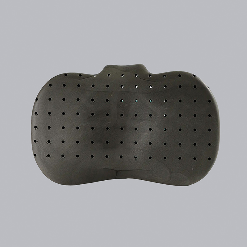 Almohada de espuma viscoelástica en forma de lingote con orificios para el flujo de aire